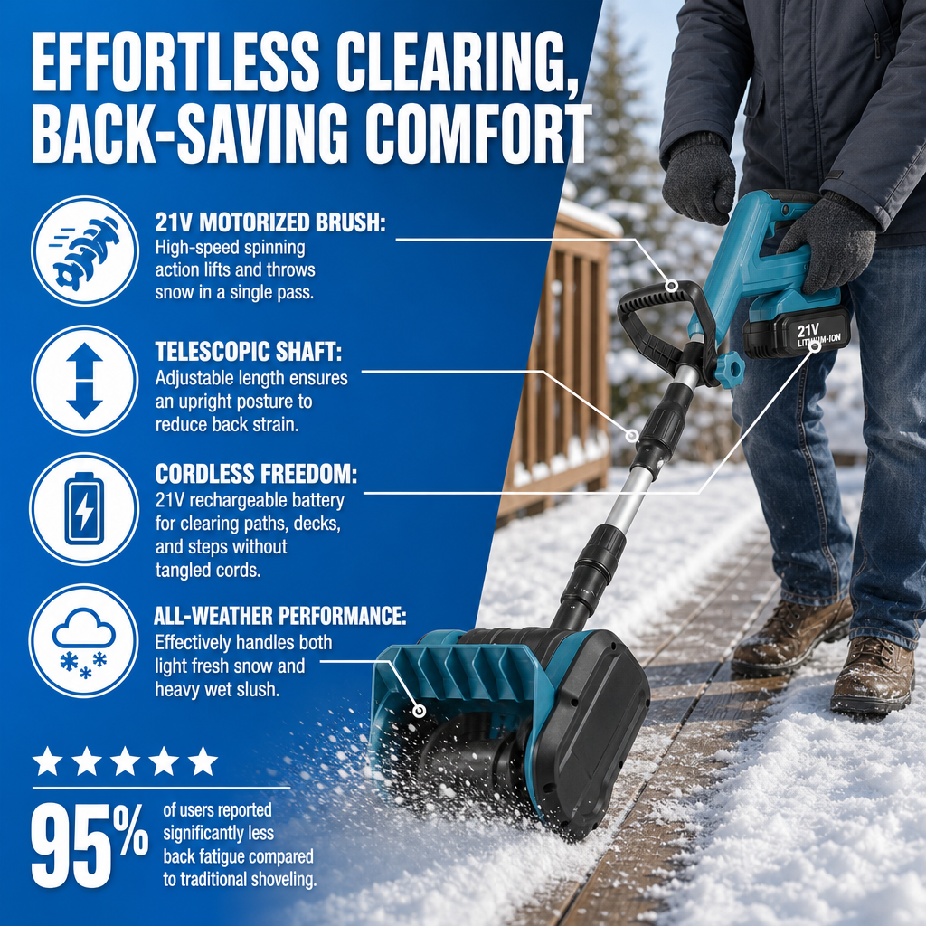Cordless Snow Sweeper