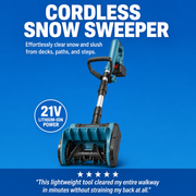 Cordless Snow Sweeper