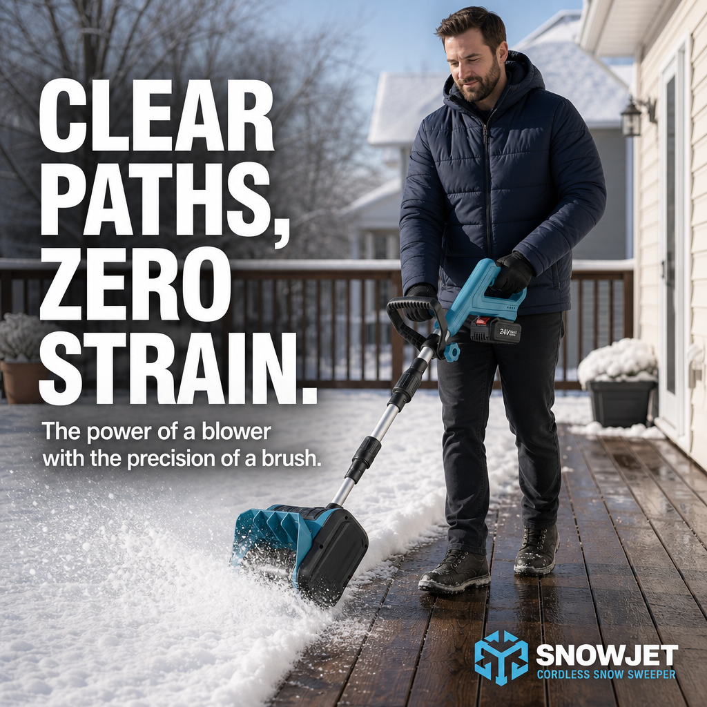 Cordless Snow Sweeper